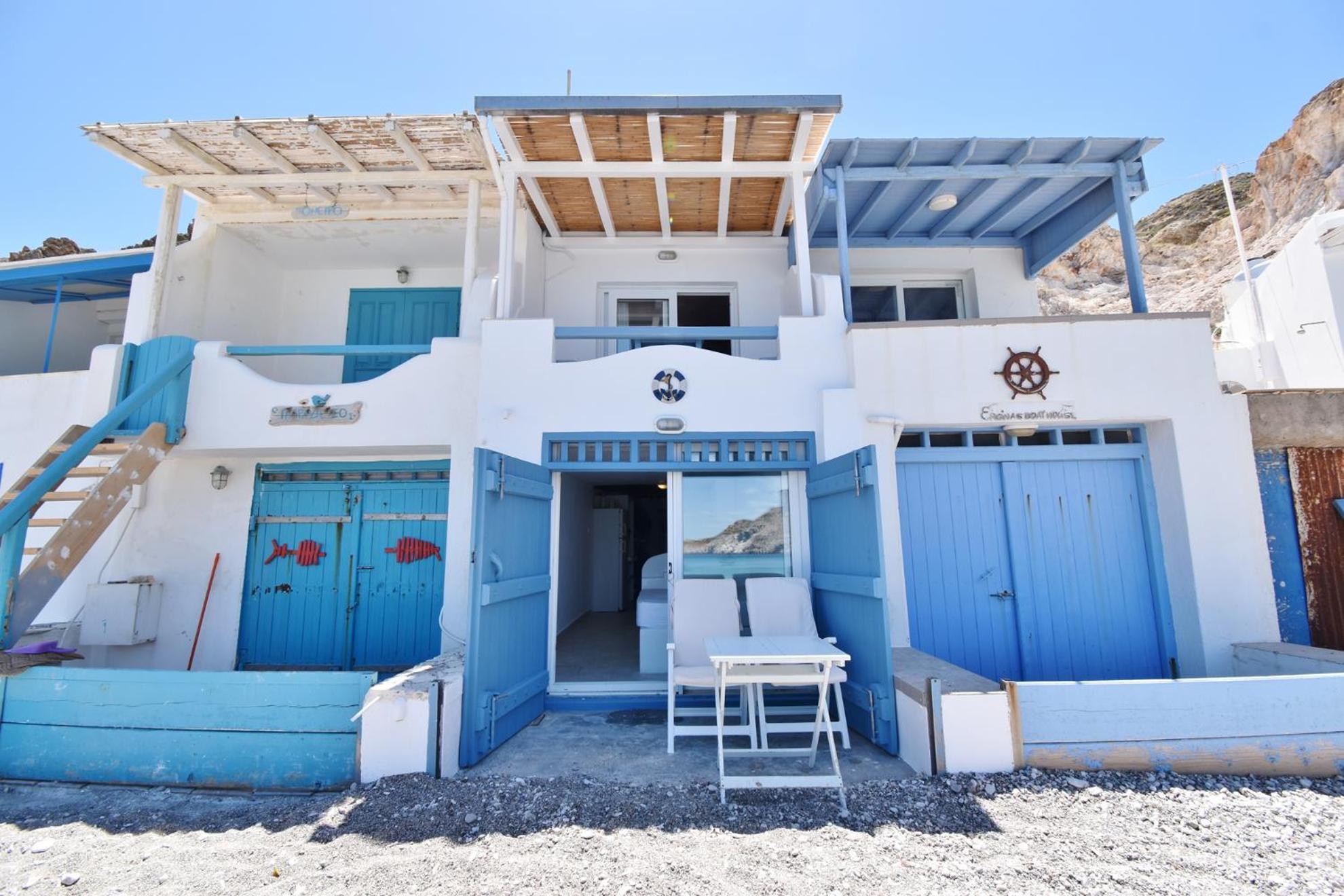 Blue Mare Apartments On The Beach Firopotamos Oda fotoğraf