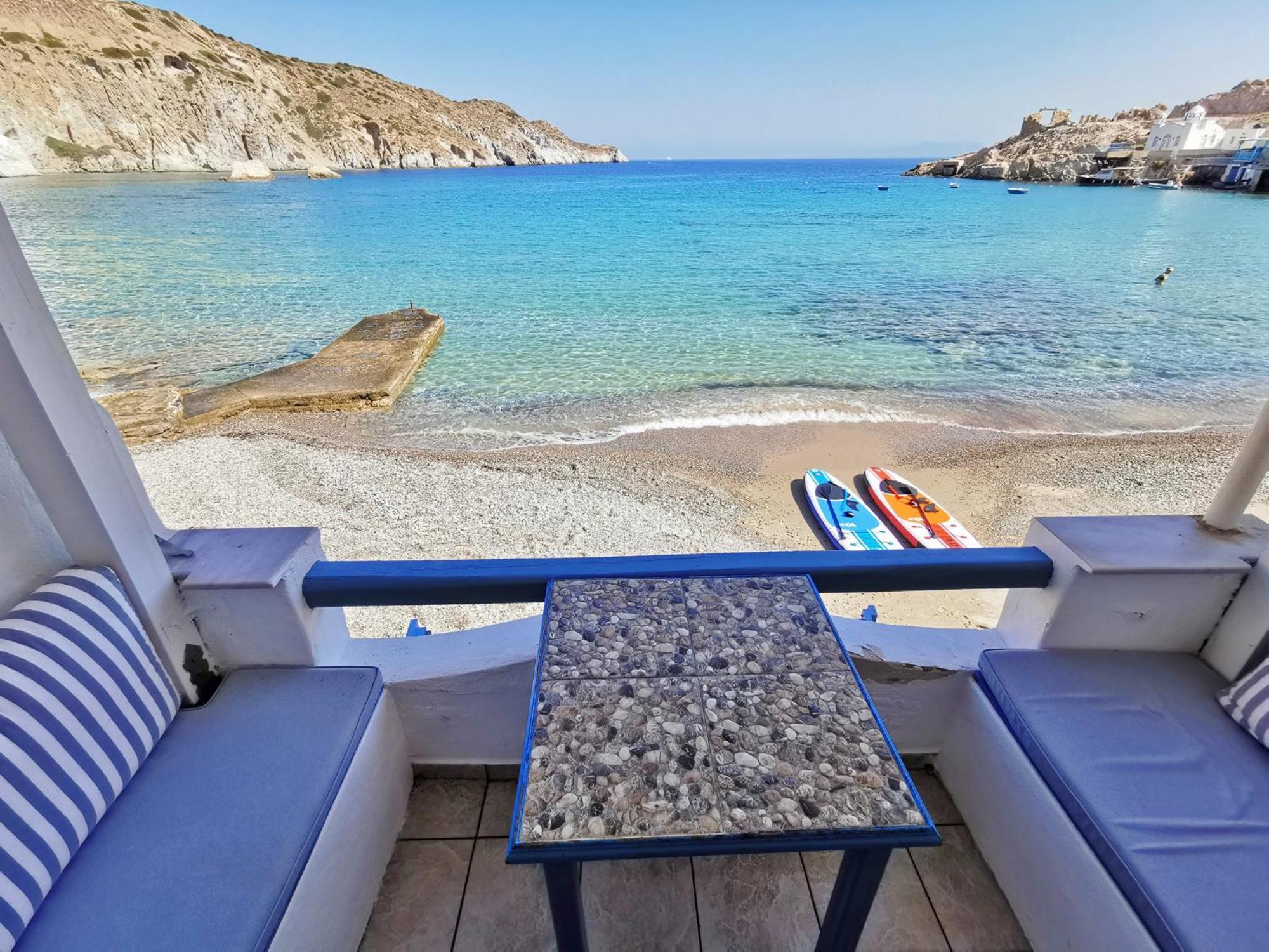 Blue Mare Apartments On The Beach Firopotamos Oda fotoğraf