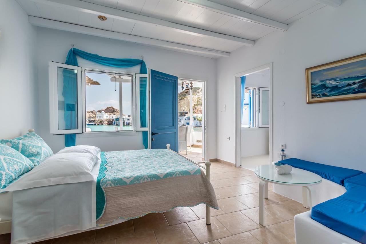 Blue Mare Apartments On The Beach Firopotamos Dış mekan fotoğraf